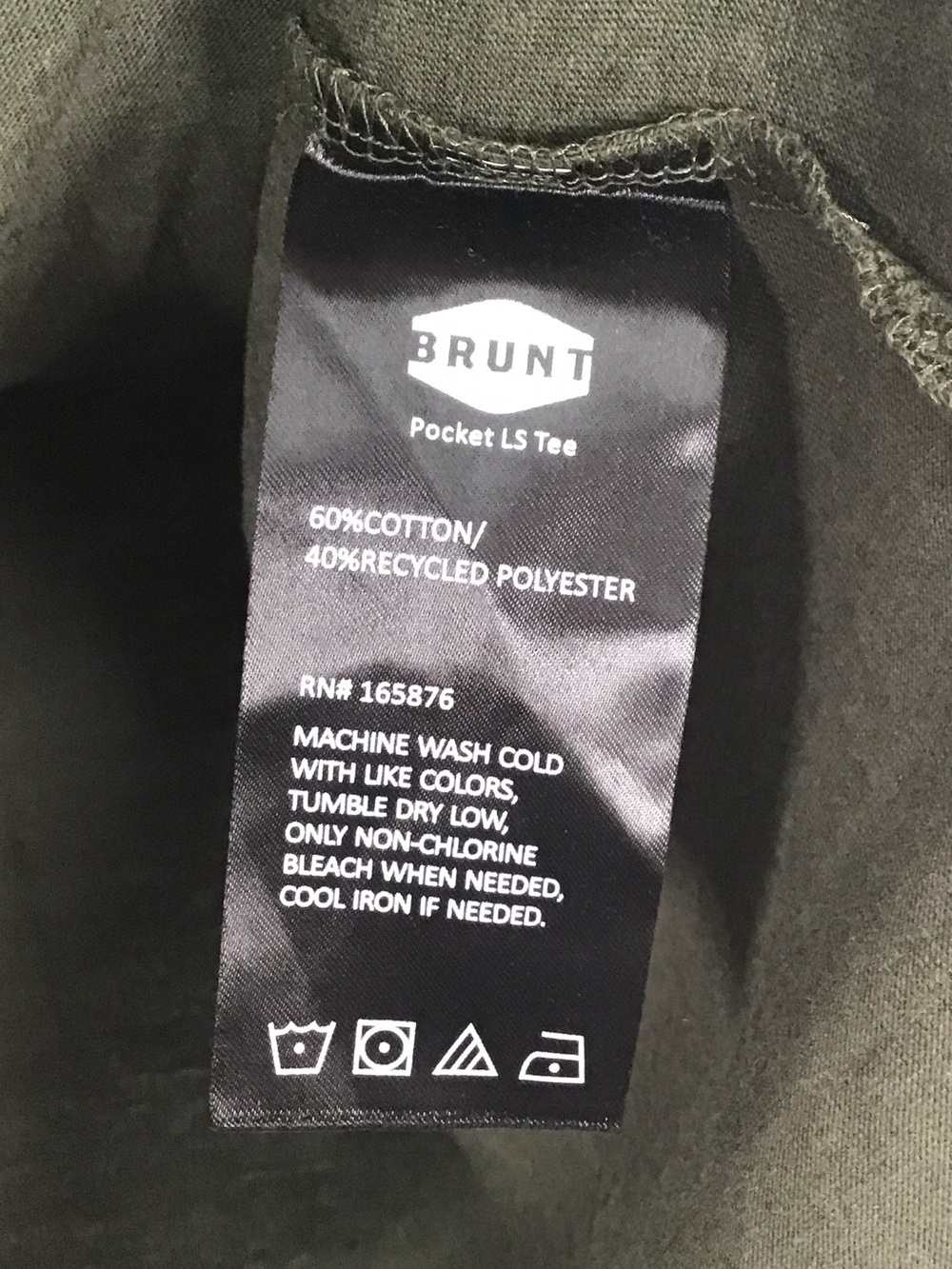 NWT Brunt men’s long sleeve pocket tee shirt XL - Picture 8 of 12
